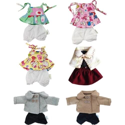 45cm/60cm Clothes for Rabbit Cat Bear Plush Dolls Dress Skirt Sweater Accessories for BJD Doll Toys for Girls Children Gifts