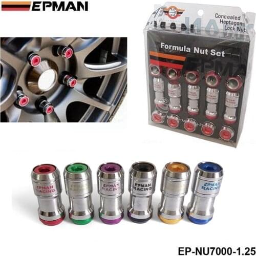 AUTHENTIC EPMAN ACORN RIM Racing Lug Wheel Nuts Screw M12 x P1.25/ M12 x P1.5 20PCS CAR For Toyota EP-NU7000