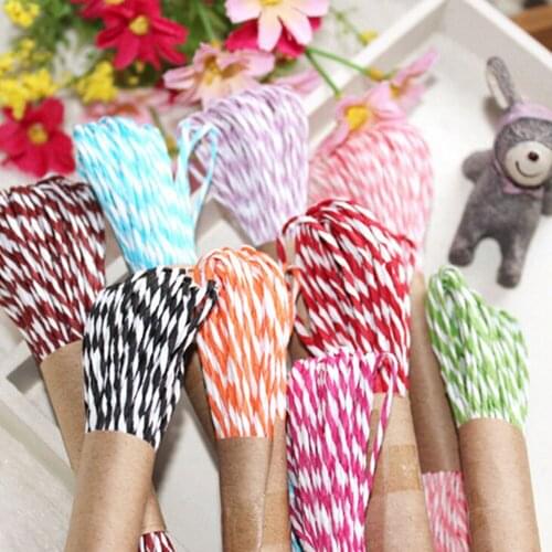 DIY Twisted Paper Raffia Craft Favor Gift Wrapping Twine Rope Thread Scrapbooks Invitation Flower Decoration 10M