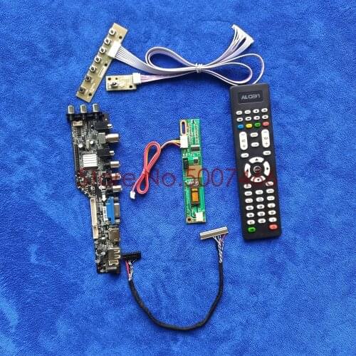 For N141I1/N141I3/N141I4/BT154HG01 signal digital DVB USB VGA AV matrix 30 Pin LVDS 1280*800 LCD controller board kit 1CCFL