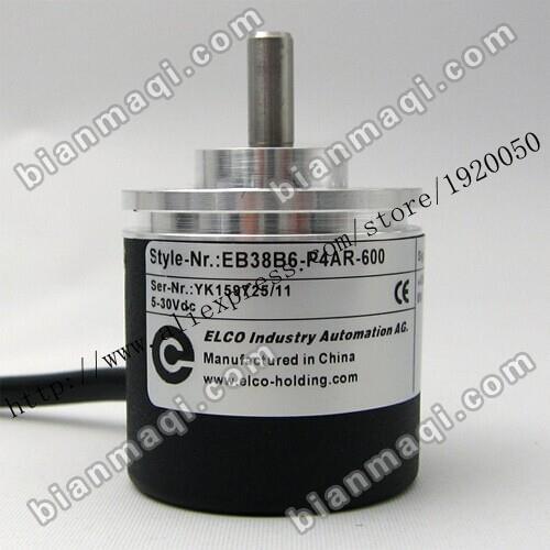 The Elco ELCO EB38B6-P4AR-600 rotary encoder shaft diameter outer diameter of 38mm 6mm600 line