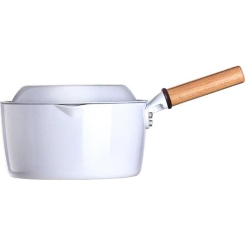Temperature-sensitive color-changing soup pot ceramic non-stick pan gas stove suitable for hot milk small wok induction cook