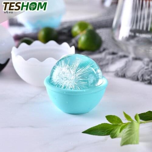 Cool Whiskey Ice Cube Maker Ball Silicone Mold Round Home Bar Party Cocktail Use Sphere Kitchen Tools Silicone Mold
