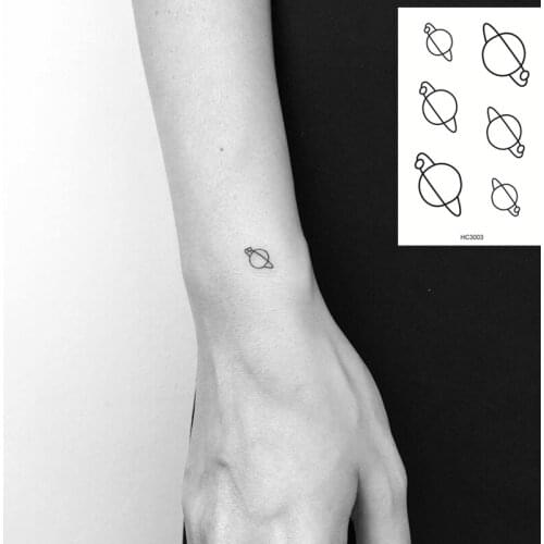 Nu-TATY 25 set Ins wind waterproof permanent girl heart star universe Tattoo Sticker transfer sticker