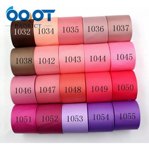 OOOT BAORJCT 181015-L38mm-5,38mm 10yards Solid Color Ribbons Thermal transfer Printed grosgrain,DIY Clothing handmade materials