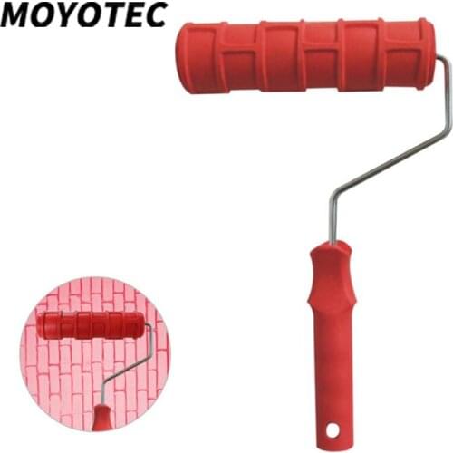 MOYOTEC 7 Inch Roller Brush / Construction Tool/Paint Roller Pattern Embossing Texture Painting Tools/Brick Embossing Roller