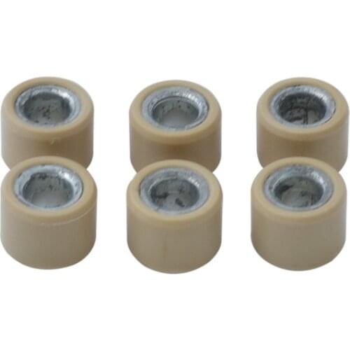 6pcs/set) Motorcycle Drive Clutch Variator Roller Pulley For GY6 125 150 152QMI 157QMJ Scooter ATV TaoTao 18x14mm 12g 17g