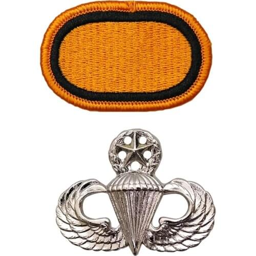 Us Military Master Parachutist Badge Us Jump Wings Basic+ US ARMY 1TH SPECIAL FORCES GROUP oval patch