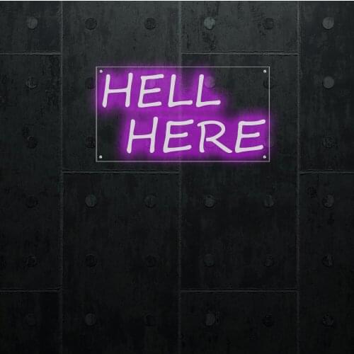 Hell here Led Neon Sign for Wedding Home Living Room Decoration