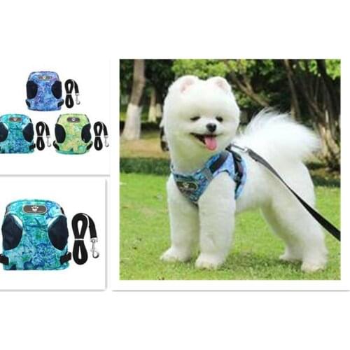 Dog Strap Reflective Vest Cat Dog Adjustable Harness Walking Lead Leash Harness Puppy Vest Breathable Dog Chain S/M/L Sizes