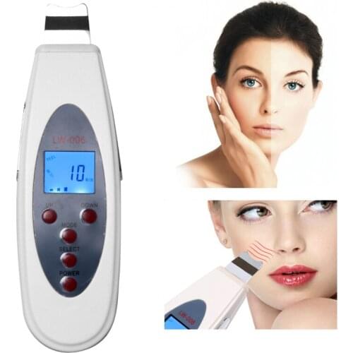 Ultrasonic Skin Scrubber Cleanser Face Cleaning Backhead Removal Facial Lifting Anti Aging Beauty Device Skin Peeling Machine