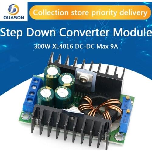 300W XL4016 DC-DC Max 9A Step Down Buck Converter 5-40V To 1.2-35V Adjustable Power Supply Module LED Driver for Arduino