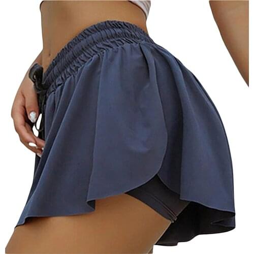 Solid Badminton Skirts Tennis Sports Golf Skirt Fitness Shorts Women Athletic Quick Dry Running Sport Skort with Pocket