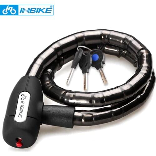 INBIKE MTB Bike Cable Lock 0.85m Waterproof Anti-theft Bicycle Lock with 3 Keys Cycling Accessories