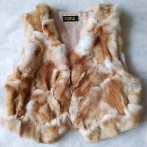 Pure Real Fur Vest Women Autumn Spring Winter Basic Vest Design Top Selling Natural Fox Fur Vest tsr673