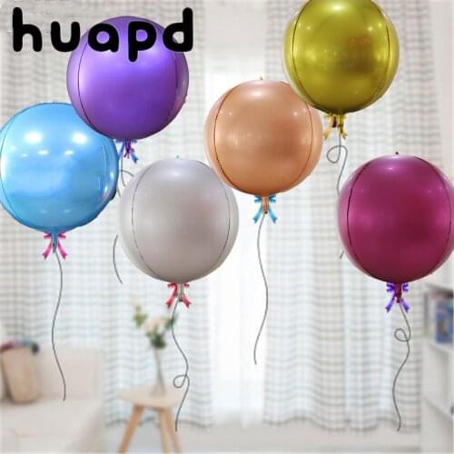 10/20pcs brand new 32 inch metal rose gold burgundy 4D round aluminum foil balloon wedding birthday party decoration helium ball