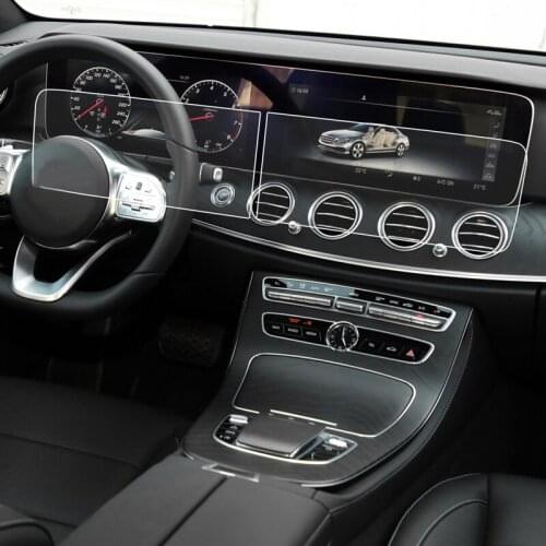 12.3 Inch Car GPS Navigation Screen Protector Tempered Glass Film for Mercedes Benz E Class W213 2017- 2019 W222 2018