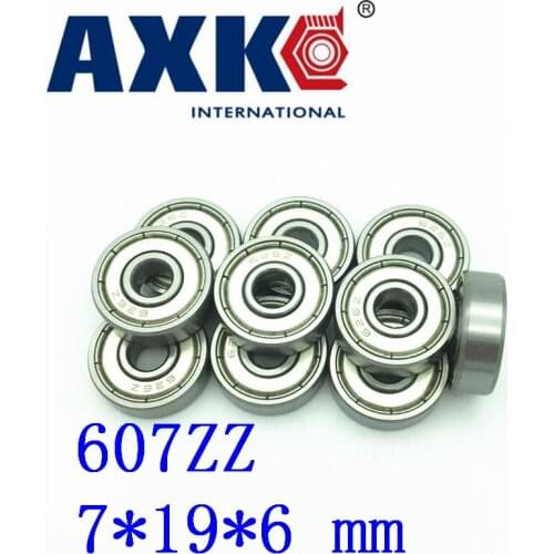 50pcs/lot Factory Direct Sale 607 607z 607zz 607-2z R1970zz 80017 7*19*6 Mm High Quality Miniature Deep Groove Ball Bearing