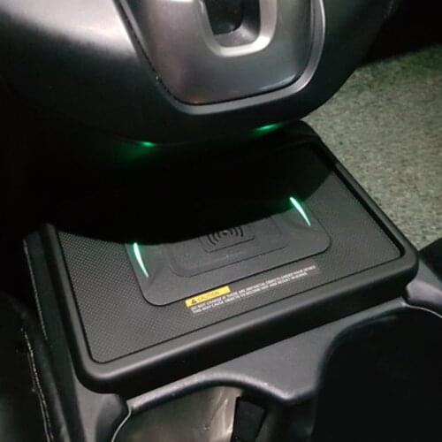 QI car wireless phone charger 15W fast charger charging case charging holder for Honda CRV CR-V accessories 2017-2020