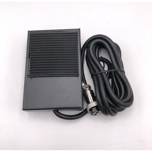 Free your Hand Spot Welding Switch Tig Torch Metal Foot Pedal Foot Switch 1.8 Meters Cable 2 Pins connector