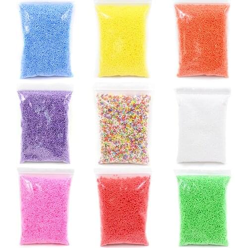 Addition Foam Beads for Slime Supplies Balls Colorful Charms Filler Particles Slime Accessories Antistress Mud Chunks Toys