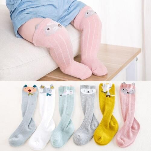 Newborn Baby Toddler Girls Cotton Knee High Socks Tights Leg Warmer Stockings For 0-4Y
