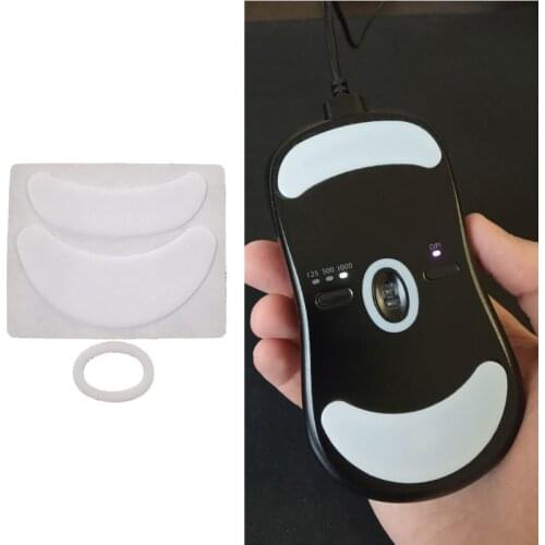 1 Pack Esports Tiger Gaming ICE Version Mouse Skates Mouse Feet for ZOWIE ZA12/ ZA11/ Fk/ AM/S Mouse White Glides Curve Edge