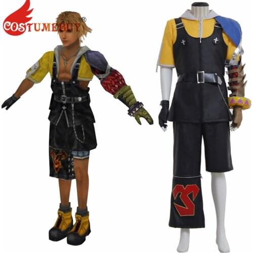 CostumeBuy Game Final Fantasy X FF10 FFX Tidus Cosplay Costume custom made Halloween Carnival