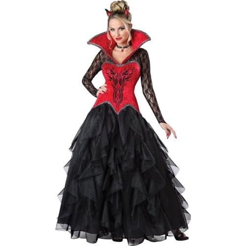 Halloween costume sexy costume female fancy dress party gothic dress vampire costume witch