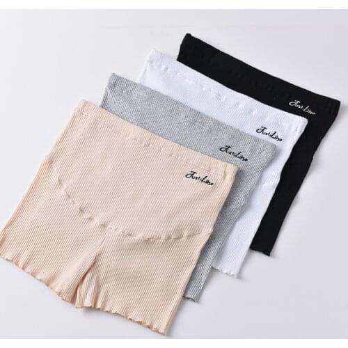 Summer Shorts For Pregnant Women Elastic Casual Maternity Abdomen Pants Pregnancy Clothes Black Gray Khaki White