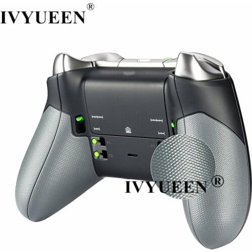 IVYUEEN Rubberized Right Left Side Rails Replacement Rear Handle Grips for XBox One Elite Controller Back Panels Faceplate Kits