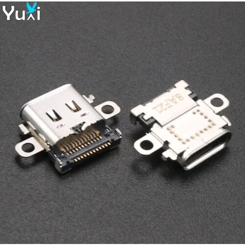 YuXi High Quality New Micro USB DC Power Jack Socket Connector Charger For Switch NS Console Type-C Charging Port
