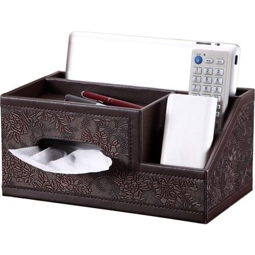 Multifunctional Remote Control Fashion Living Room Desktop Storage Tissue Box