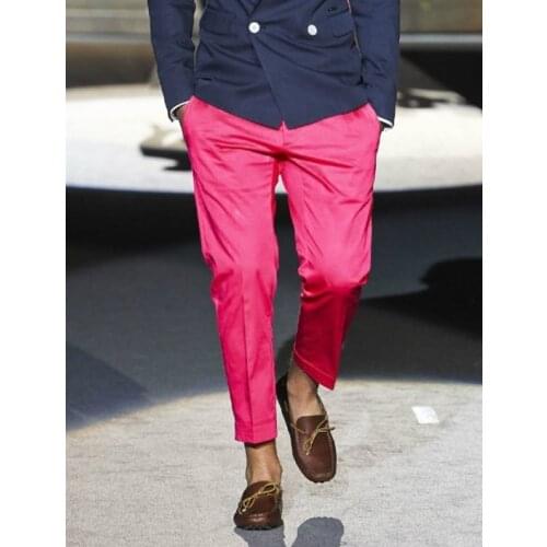 Mens feet pants nine-point pants casual mid-waist autumn new products European and American show fashion slim fit plus size str