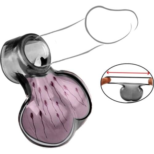 Male Scrotal Bound Lasting Penis Rings Scrotum Bind Chastity Device Lock Sperm Cock Cage Ring Sex Toys For Man Delay Ejaculation