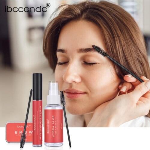 Eyebrow Styling Set W/Cleaning Spray Eyebrow Growth Liquid Eyelash Brush Waterproof Long-lasting Brows Setting Combo Eyes Makeup