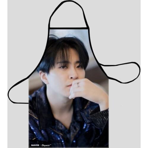 New Arrival GOT7 Apron Kitchen Aprons For Women Oxford Fabric Cleaning Pinafore Home Cooking Accessories Apron