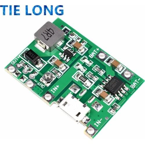 NEW Lithium Li-ion 18650 3.7V 4.2V Battery Charger Board DC-DC Step Up Boost Module TP4056 DIY Kit Parts For arduino