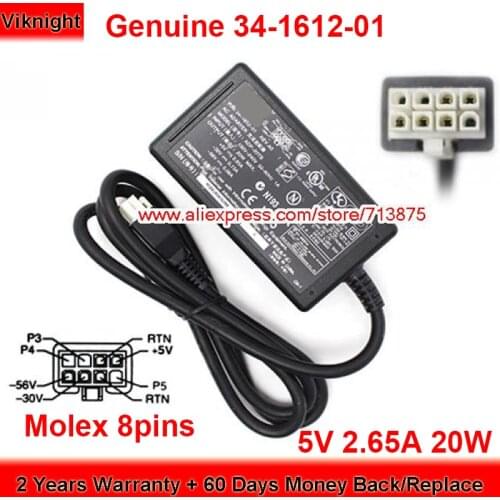 Genuine 34-1612-01 20W Charger 5V 2.65A AC Adapter ADP-20TB with Molex 8pins Plug Power Supply