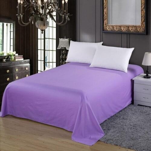 Pure Cotton Single Bed Simple Color Twill Active Printing Single Double Cotton Four Seasons Bed Linen Bedding Accessories