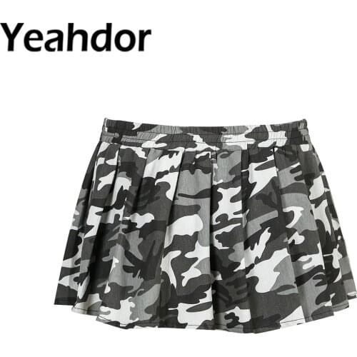 Man Sexy Sissy Skirts Lingerie Cosplay Role Play Costume Camouflage Print Above Knee Length Mini Skirt Gay Costume Clubwear