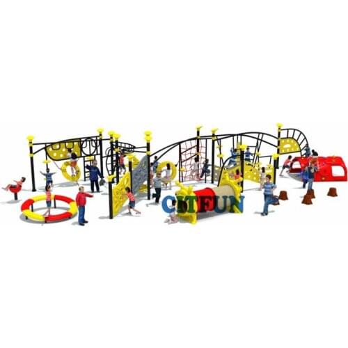 High Quality Colorful Kids Attractive Amusement Park fitness training outdoor Playground OP18-235B