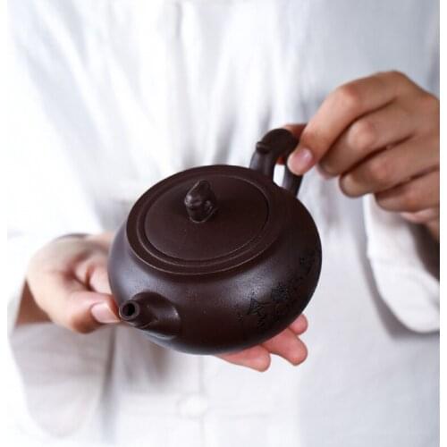 Yixing Classic Tea Pot Authentic Teaware Purple Clay Filter Handmade Teapots Beauty Kettle 290ml Raw Ore Zisha Tea Set