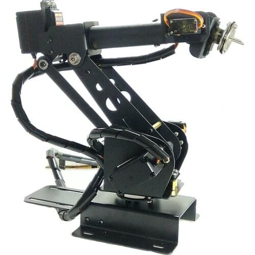 TZT DIY 6-Axis Robot Arm 6DOF Robotic Arm Industrial Mechanical Arm Only without Servos