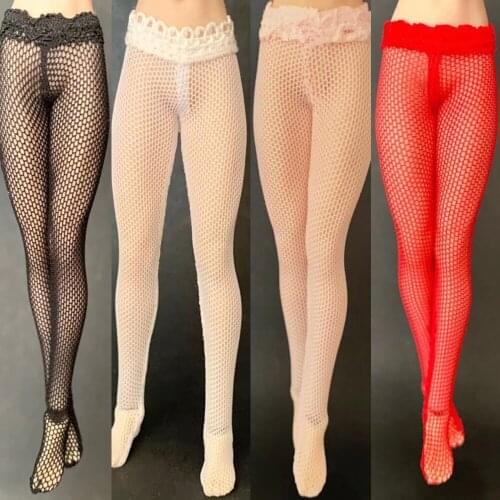 1/12 High Elastic Pantyhose Stockings Pantyhose Clothes Toy Mesh High Socks Fit 6 inches Female TBL PH JO Body