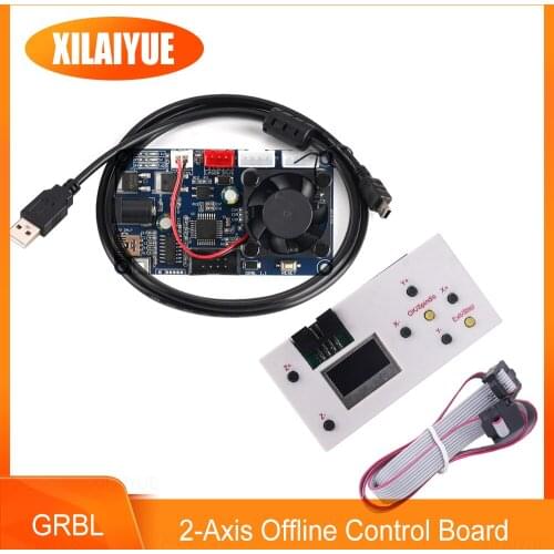 GRBL 1.1 2-axis Offline Control Board,GRBL USB Port CNC Engraving Machine Control Board for 2017,3020,4050,6550 2-axis Machine