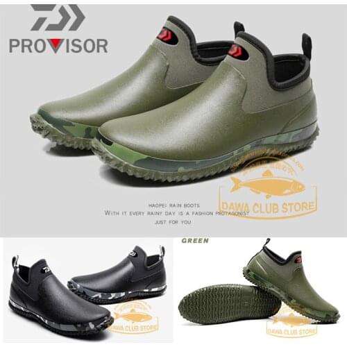 2020 Daiwa Fishing Shoes Outdoor Fashion Shoes Breathable Short Boots Man Fishing Boots Dawa Non-slip Water Shoes Size 38-46
