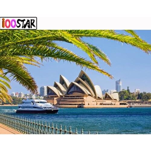 5D DIY Diamond painting Sydney Opera Full Square/Round diamond embroidery Rhinestone Cross Stitch Mosaic Home Decoration Gift