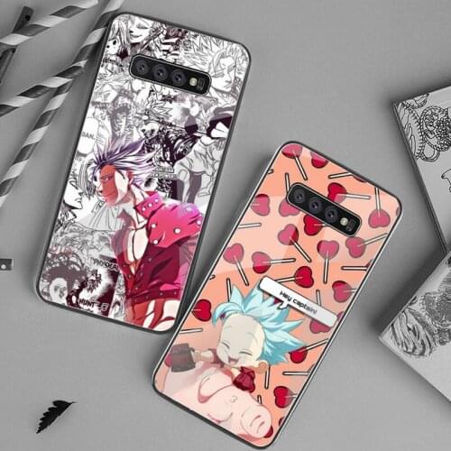 Seven Deadly Sin Ban Anime Phone Case Tempered Glass For Samsung S20 Plus S7 S8 S9 S10 Plus Note 8 9 10 Plus