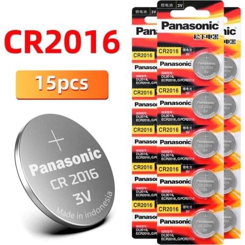 Cr2016 15PCS PANASONIC BR2016 DL2016 LM2016 KCR2016 ECR2016 3V button battery coin lithium battery for watch toy car